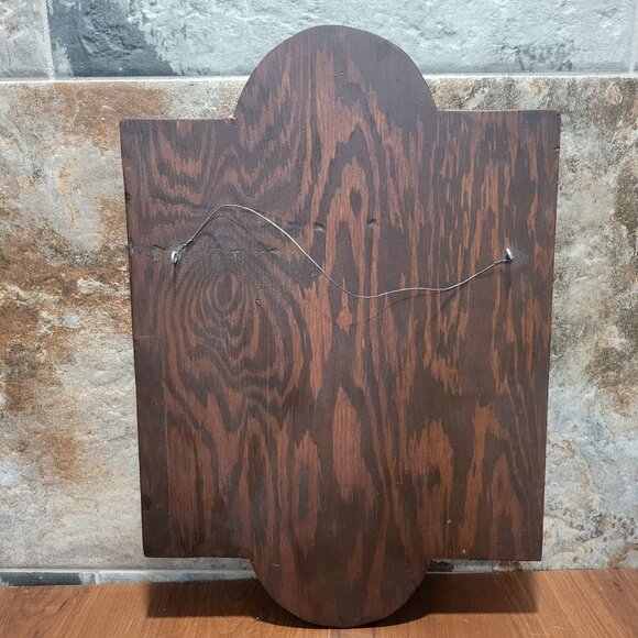 Vintage Wooden Chicken Wall Hanging Decor Its The Chicken That Makes the Feather - Picture 3 of 12